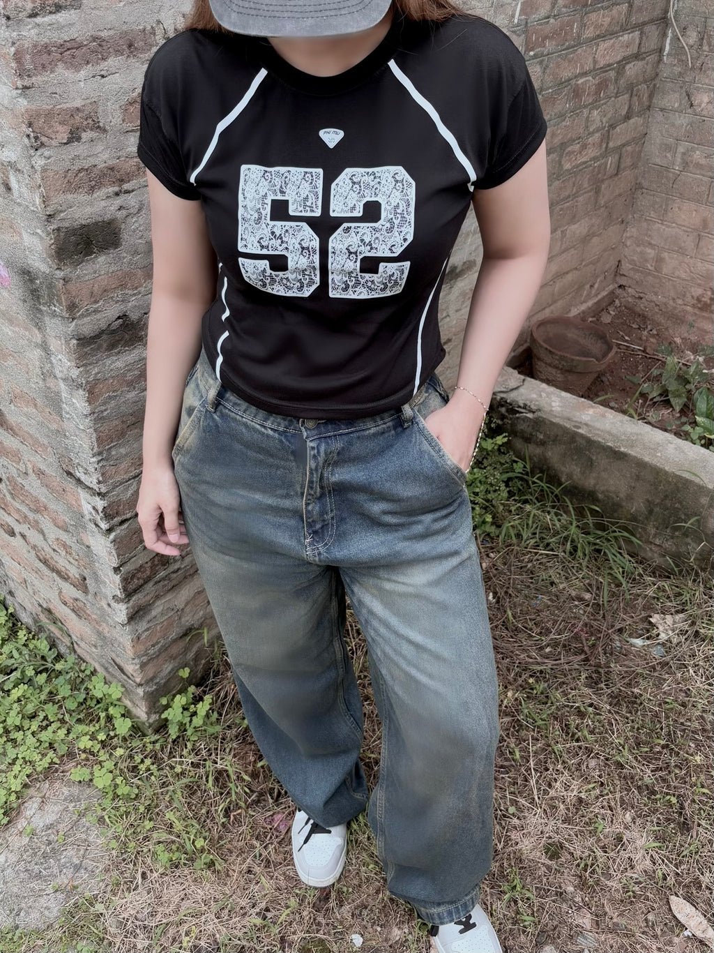 “52” fitted baby tee