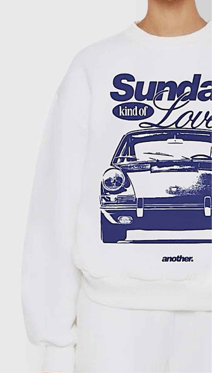 “Love” oversized sweatshirt