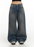 “DARK FADED” BAGGY JEANS