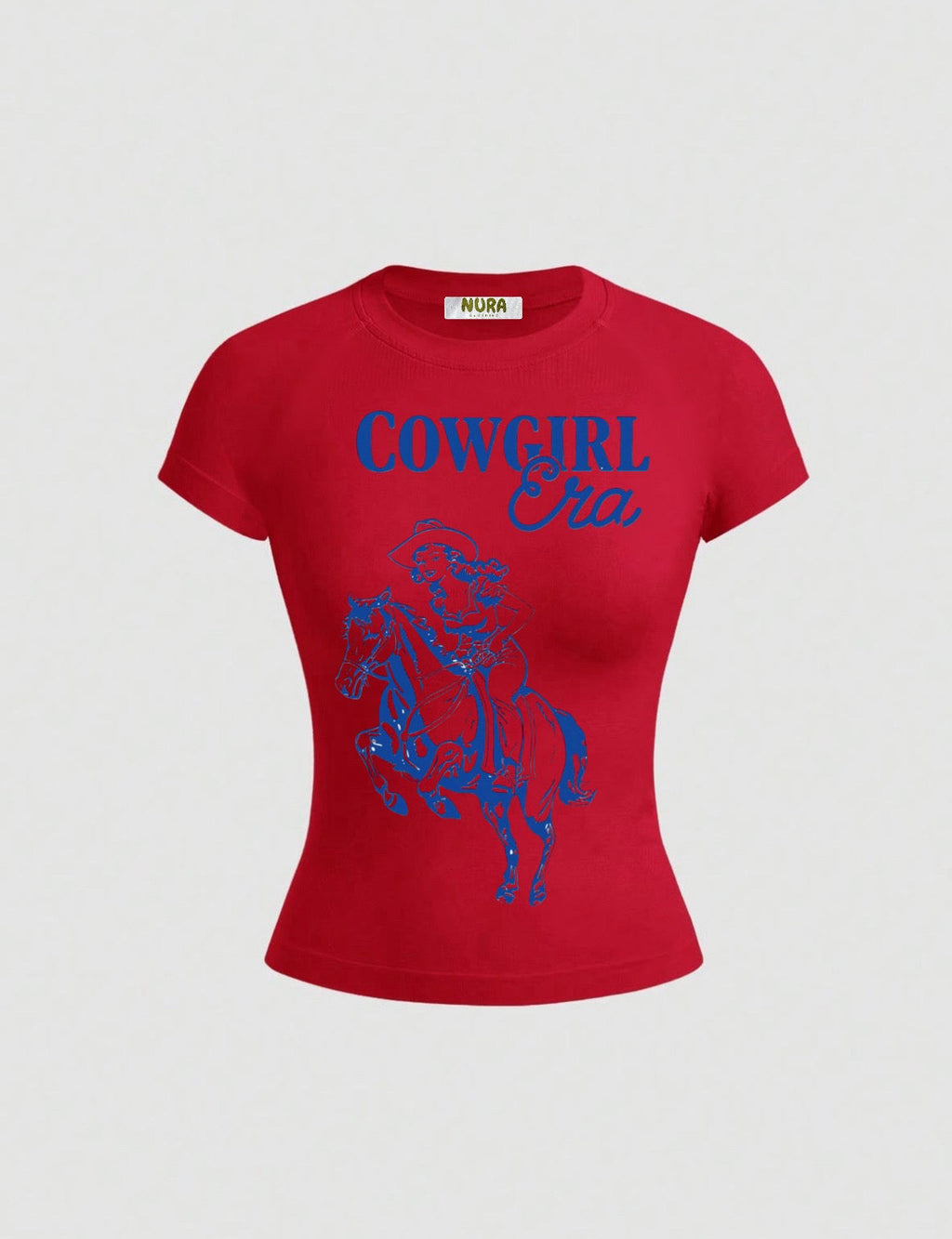 “COWGIRL” fitted tee