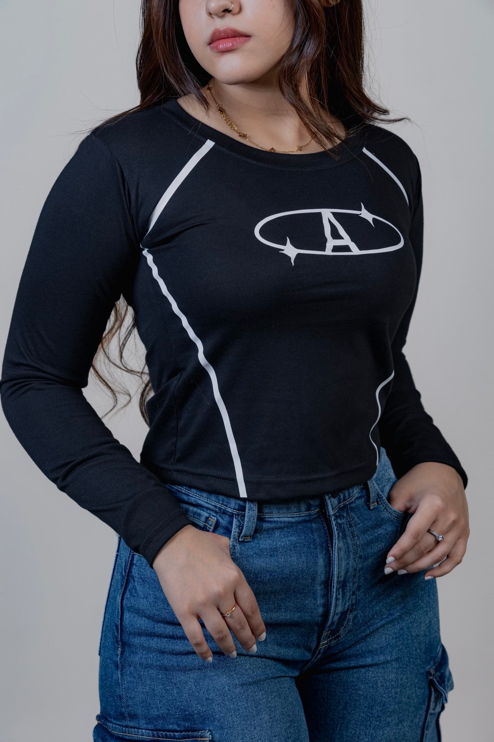 “STRIPES” baby tee