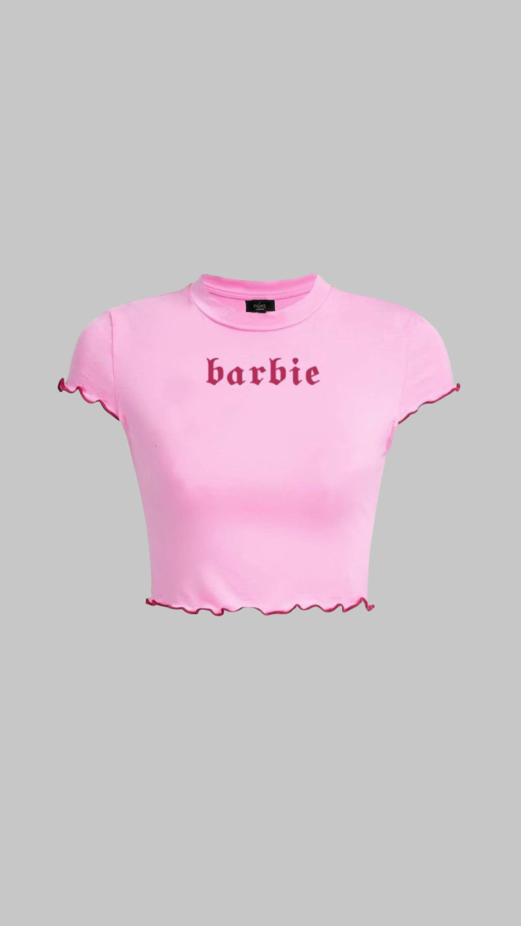 “BARBIE LETTUCE” baby tee