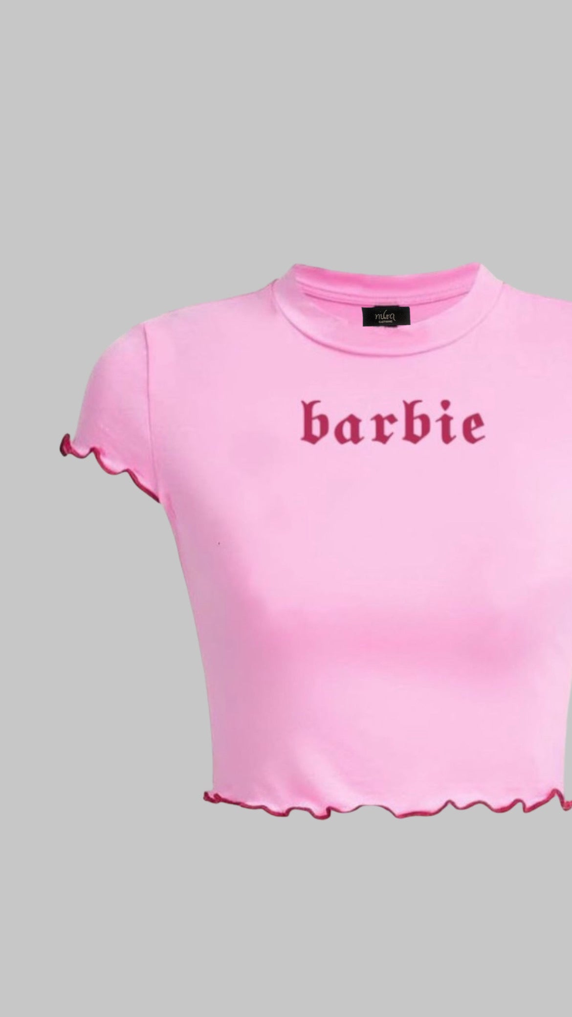“BARBIE LETTUCE” baby tee